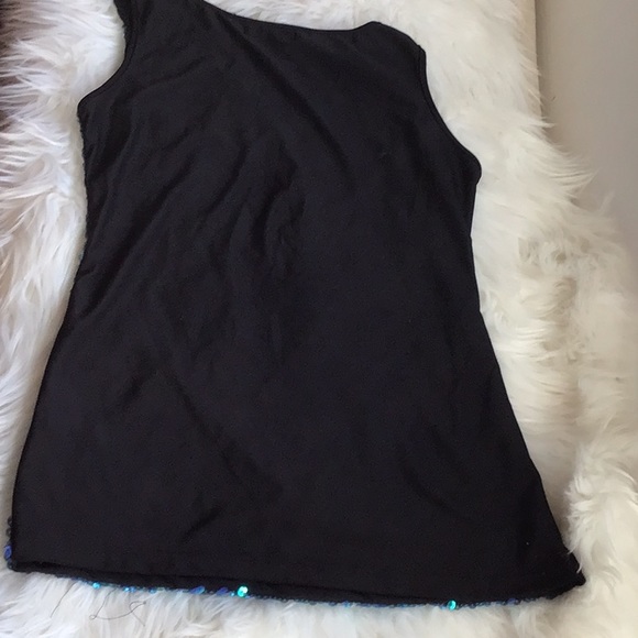 Medium blue sequin top - Picture 2 of 2
